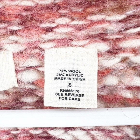 ✅ ANTHROPOLOGIE SLEEPING ON SNOW RUST/CREAM WOOL SWEATER/TOP SIZE SMALL - Picture 4 of 6